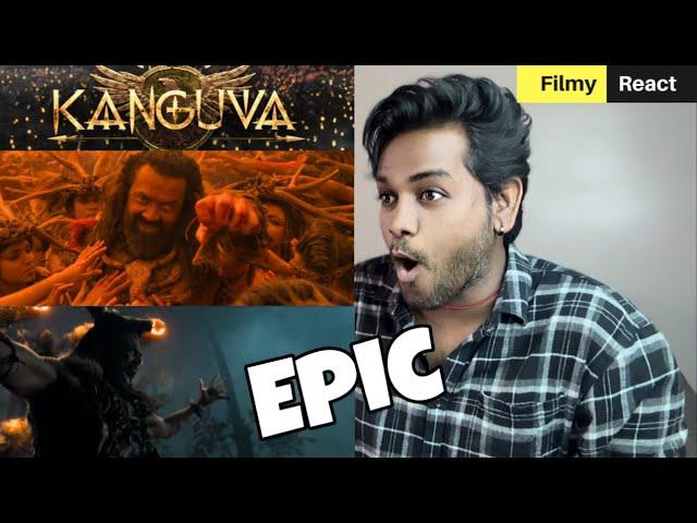 Kanguva - Trailer REACTION | Filmy React | Suriya | Bobby Deol | Devi Sri Prasad | Siva Studio Green