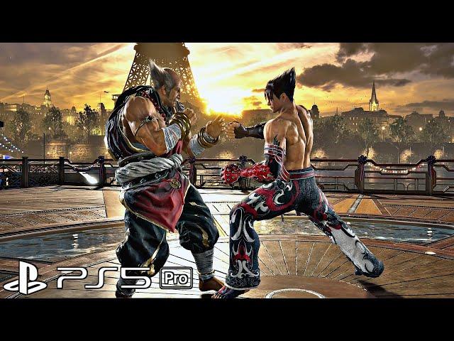 TEKKEN 8 - PS5 Pro Gameplay (4K 60FPS) Heihachi Vs Jin & Kazuya