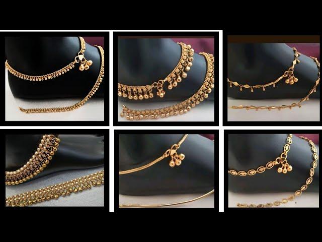 latest gold Payal designs for women|| Modern Anklets designs @GoldJewelleryEmpire