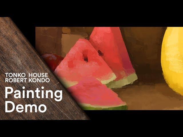 Photoshop: Robert Kondo's Painting Demo - Tonko School (#038)