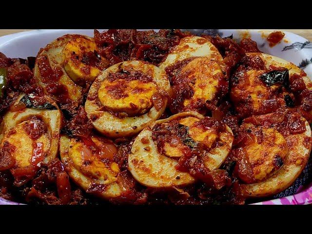 egg fry/masala egg fry/boiled egg fry/spicy egg fry/egg recipes