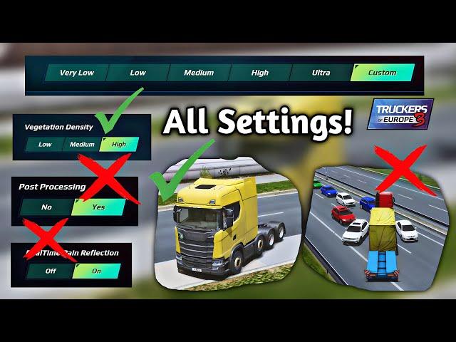 Best Graphics Settings in Detail! - Truckers Of Europe 3 by wanda software | Truck Gameplay