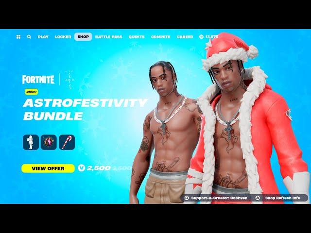 Fortnite's *NEW* Update! (Travis Scott Returns, FREE Skin, Winterfest XP)