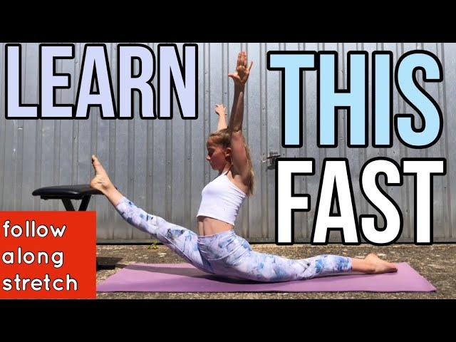 GET YOUR SPLITS FAST | 8min stretching routine for leg flexibility | PolinaTumbles