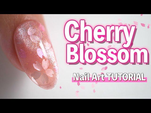 Cherry Blossom Nail Art TutorialJapanese Nail Design for Spring【ASKA NAILS】