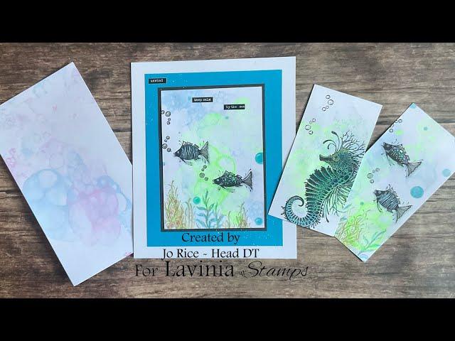 Mysticals Bubbly Background by Jo Rice #laviniastamps #cardmaking