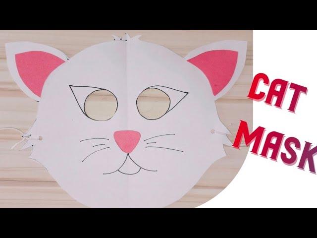 Cat face mask | how to make cat mask | cat mask