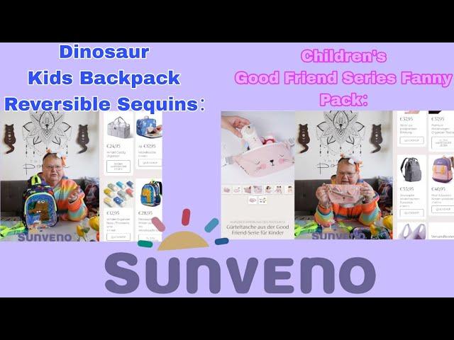 #sunveno Children's Good Friend Series Fanny Pack Dinosaur Kids Backpack