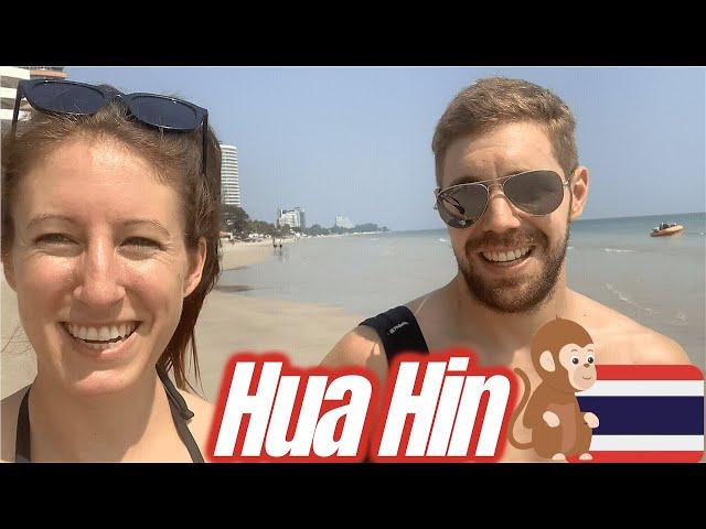 Hua Hin Thailand Travel Vlog-weekend trip from Bangkok -beach, monkeys, thai food and night markets!