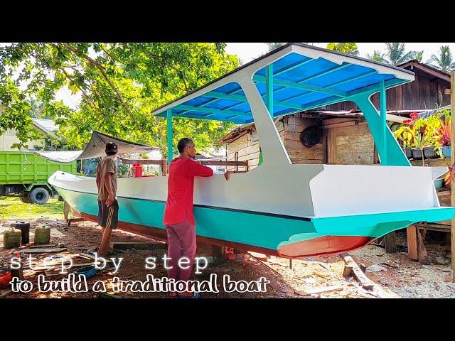 Step by step making a traditional wooden boat