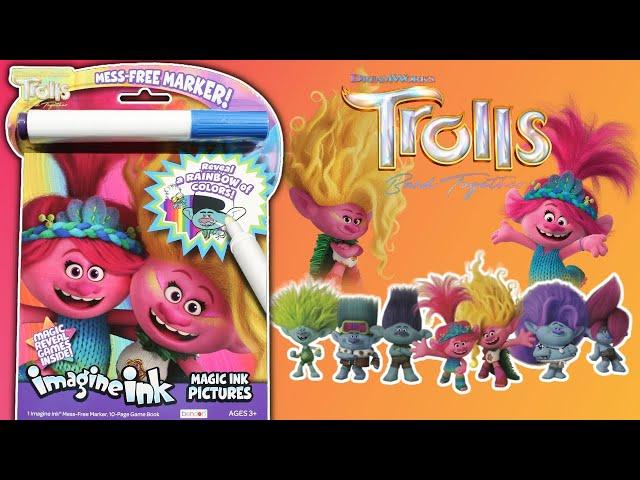 Trolls Band Together Imagine Ink Coloring & Activity Book | COLORING With Mess-Free Marker