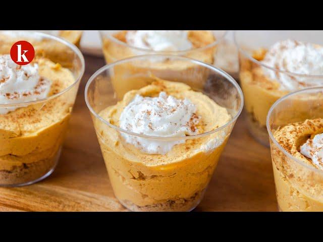 Easy No-Bake Pumpkin Pie Cool Whip Cups