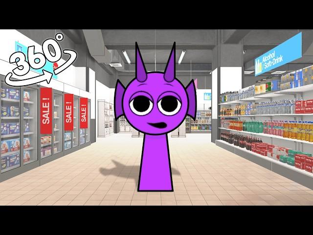 Incredibox Sprunki - DURPLE In Supermarket! 360˚ VR