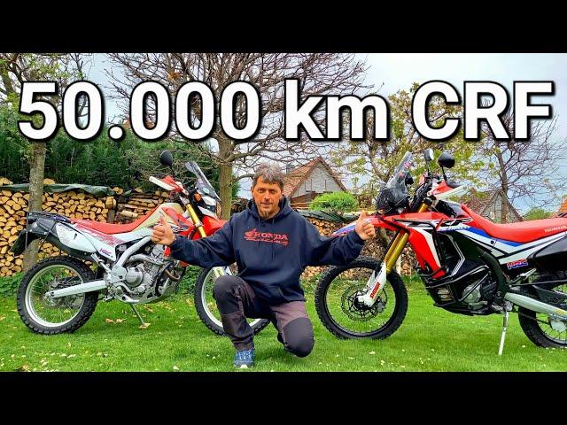 50.000 km Honda CRF 250 L vs CRF 250 Rally | Rückblick und ReifenTest #hondacrf300l #enduro