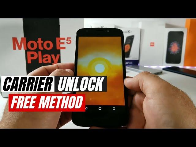 Motorola Moto E5 Play Network Unlock Code