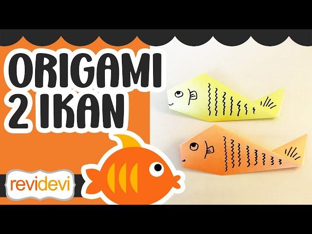 Kreativitas Sekolah Minggu dari Kertas Origami - Prakarya 2 Ikan
