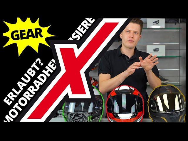 Verspiegelte & getönte MOTORRADHELM-VISIERE - was ist erlaubt?! | Helmexpress.com