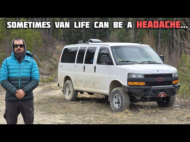 2wd Vans Will Never Have This Problem.  Van Life Headaches