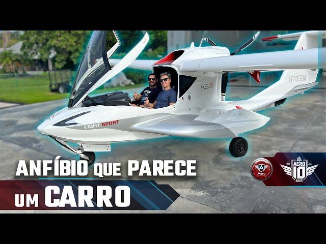 VOEI no ICON A5 - AVIÃO ANFÍBIO Americano - Será que pousei na água?