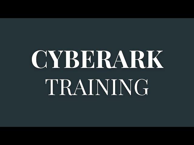 CyberArk Training Online |  Learn CyberArk Course | CyberArk Tutorial | CyberArk Vault Installation