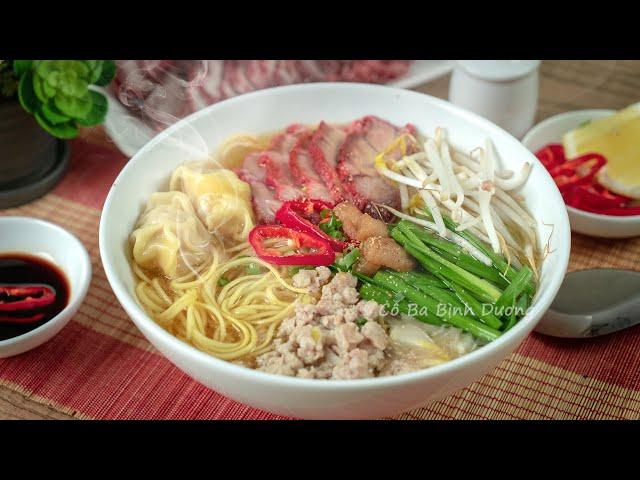 [ENG SUB] Bí quyết nấu HỦ TIẾU MÌ gia truyền người Hoa của Cô Ba - Chinese noodles soup recipe