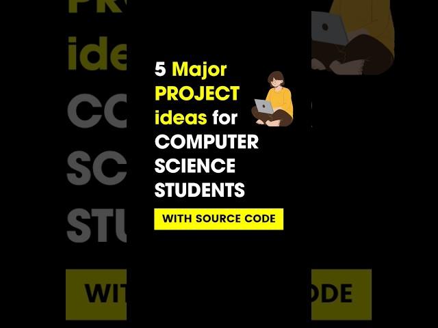 5 major project ideas for computer science students: #shorts #cseprojects #computerscience