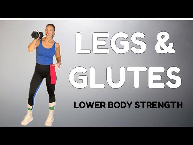 30 min Legs & Glutes workout | lower body strength training with weights