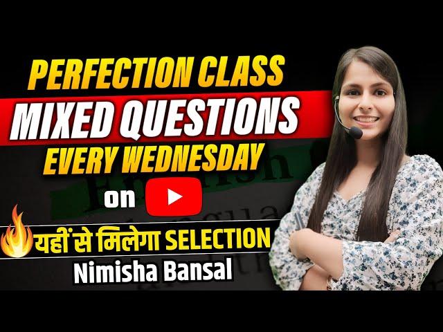 Perfection Class | English For Bank/SSC Exams | Mission Final Selection | Govt Job | Nimisha Bansal