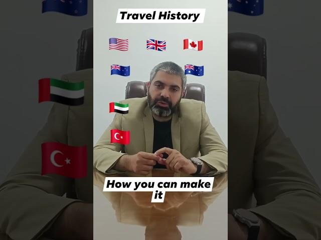 How you can make strong Travel History