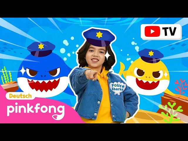 Polizei-Haie | Baby Shark Dance Deutsch | Tanzen und Bewegen | Pinkfong, Baby Hai! Kinderlieder