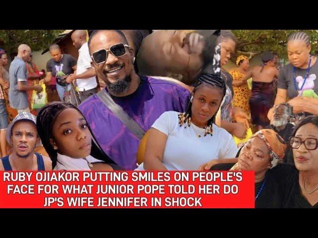 RUBY OJIAKOR PUTTING SMILE ON PEOPLE FACE FOR WHAT JUNIOR POPE TOLD HER DO JP WIFE JENNIFER IN SHOCK