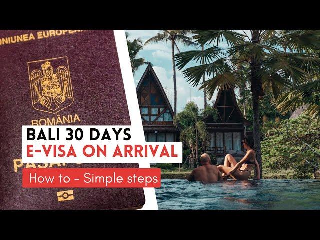 Bali 30 days eVisa on Arrival - How to - Simple steps