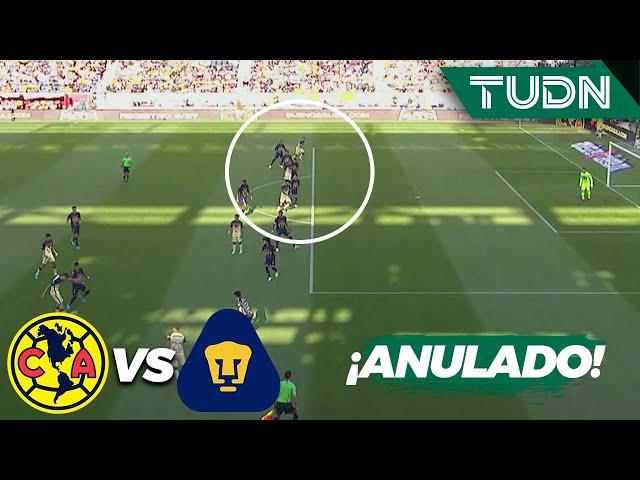 ¡ERA UN GOLAZO! Anulan gol al América | América 0-2 Pumas | Tour águila 2022 | TUDN