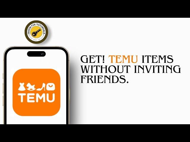 GET TEMU ITEMS WITHOUT INVITING FRIENDS! BEST METHOD!
