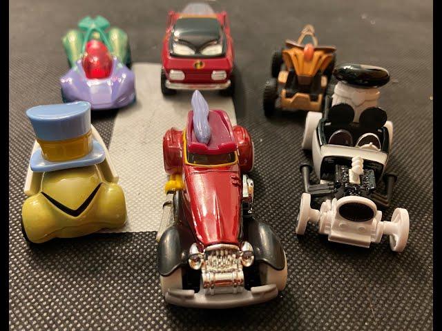 HOT WHEELS DISNEY CHARACTER CARS SERIES 6 (ARIEL, CAPTAIN HOOK, JIMINY CRICKET, TIMON)