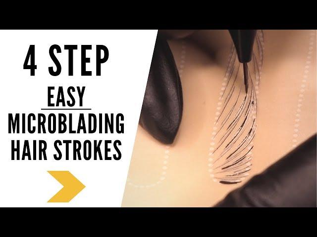 4 STEP EASY MICROBLADING HAIRSTROKE PATTERN