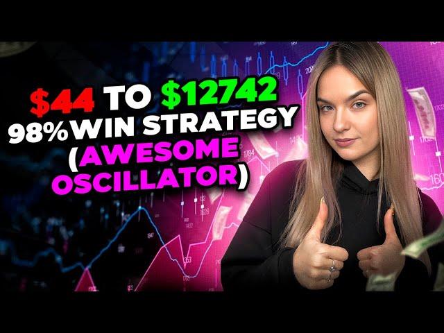 BINARY OPTIONS REALLY WORKING STRATEGY | Awesome Oscillator PROFIT $44 to $12742