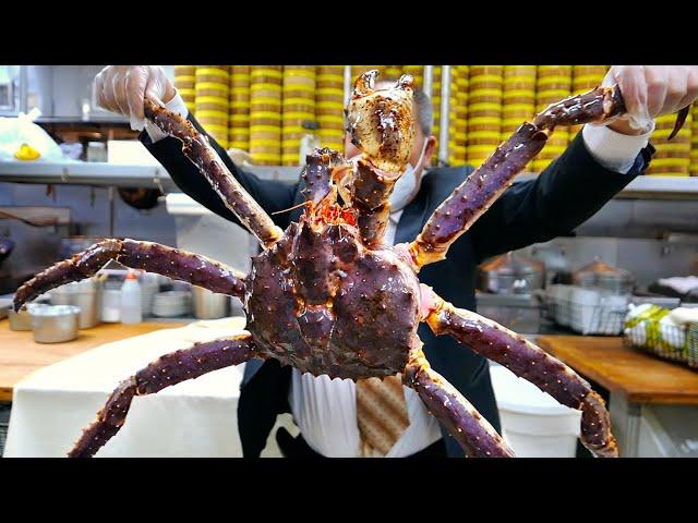 New York City Food - GIANT ALASKAN KING CRAB Cooked Three Ways Park Asia Brooklyn Seafood NYC