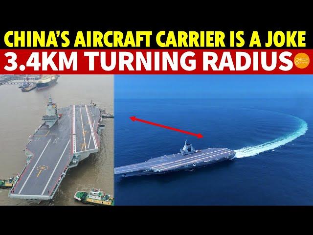 China’s Fujian Aircraft Carrier’s Three Myths Shattered, 3.4km Turning Radius—7X Reagan’s