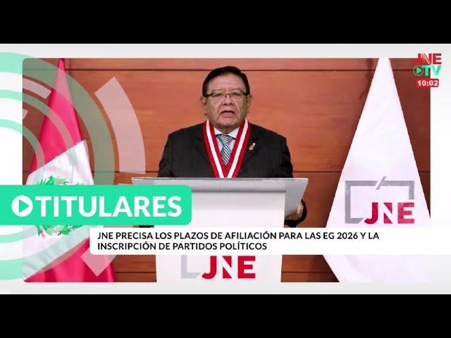 JNE Noticias | 10 de julio de 2024: Información electoral al día