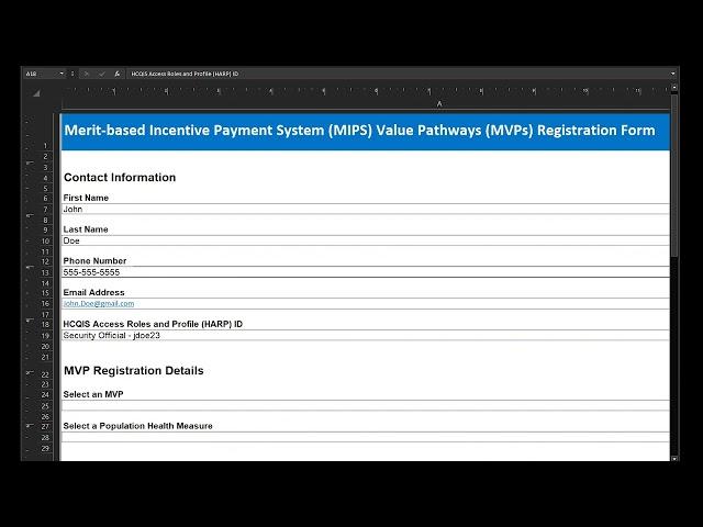 2023 MIPS Value Pathways (MVPs) Registration Demo