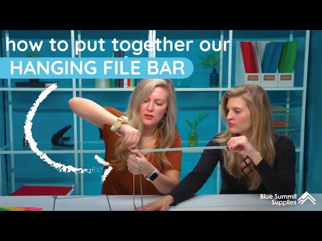 How to Put Together a Hanging File Bar