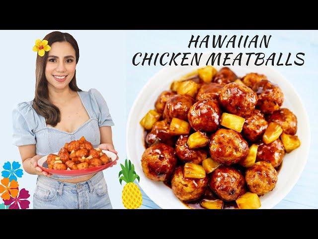 Hawaiian Chicken Meatballs  | Chicken Meatballs |  How To Make Meatballs - Chef Sheilla