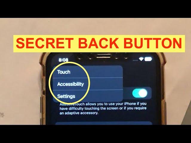 iPhone Settings infinite BACK button 