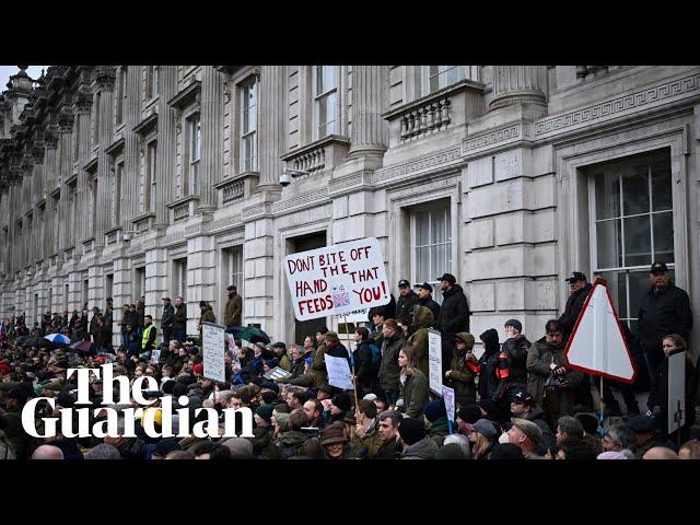 Farmers march into central London to protest against new inheritance tax