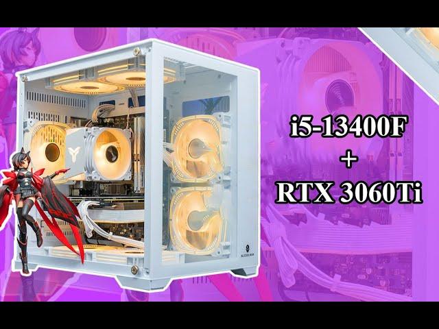 WJ Coolman ROBIN II MINI Full White RTX3060 Ti Pc Build