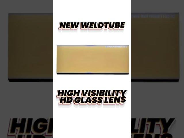 WeldTube High Visibility HD gold glass welding lens