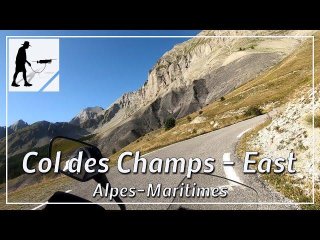 Col des Champs - East, Road D78, Maritime-Alps, France - by motorcycle