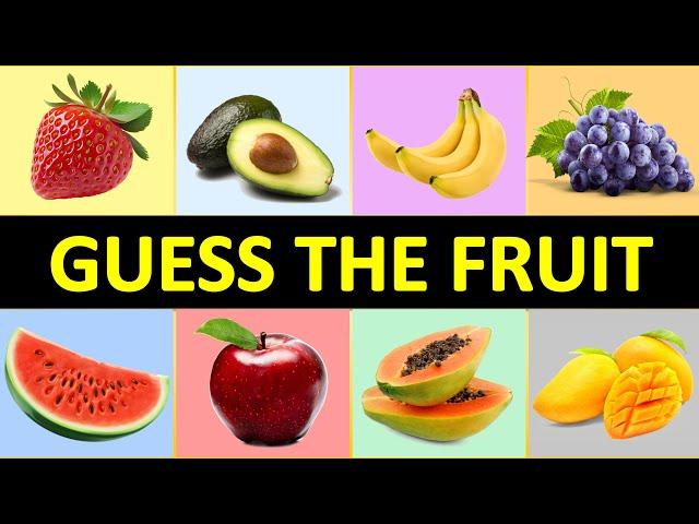 Guess The Fruit Quiz (Easy, Medium, Hard) | Food Quiz 2024