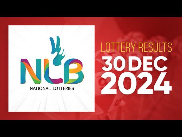 NLB Live Lottery Draw (2024-12-30) | 09.30 PM